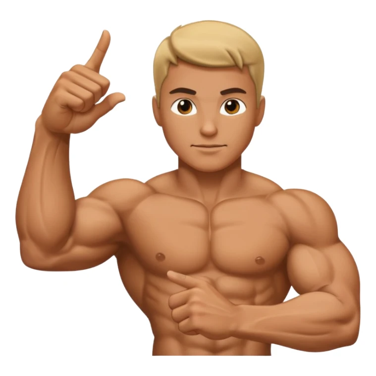 Braço forte apontado para direita sticker