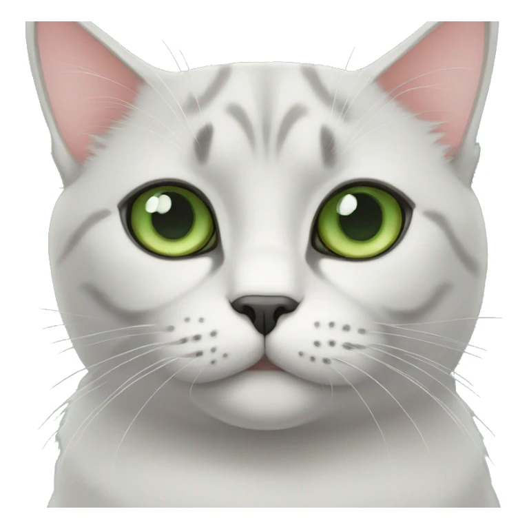 british cat green eyes  sticker