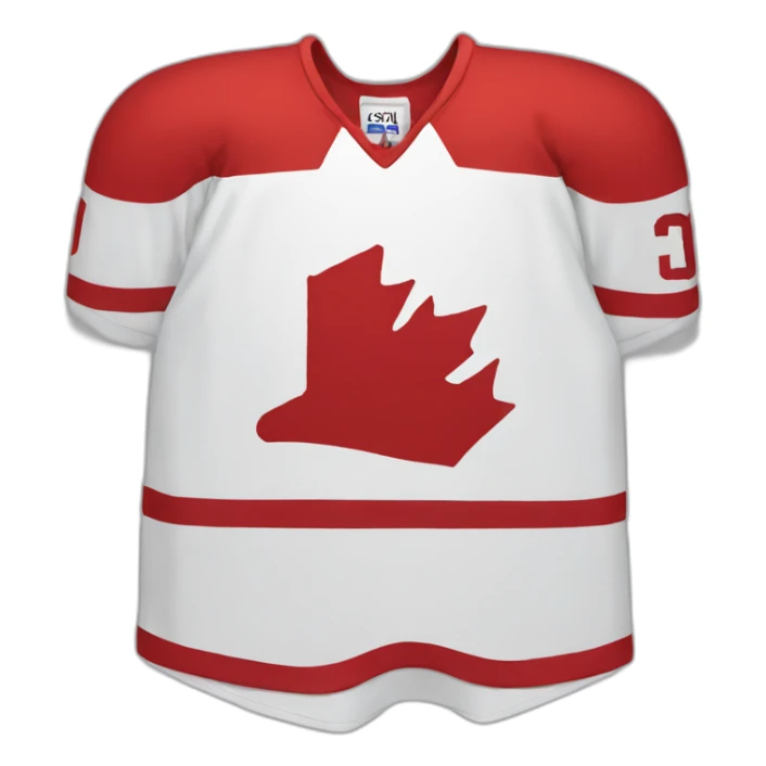 hockey jersey red color sticker