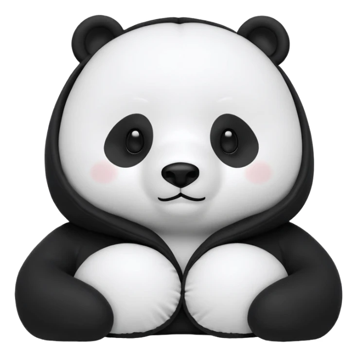 Panda We Bare Bears Neck Pillow With Hood Miniso We Bare Bears Collection U-shaped Pillow sticker