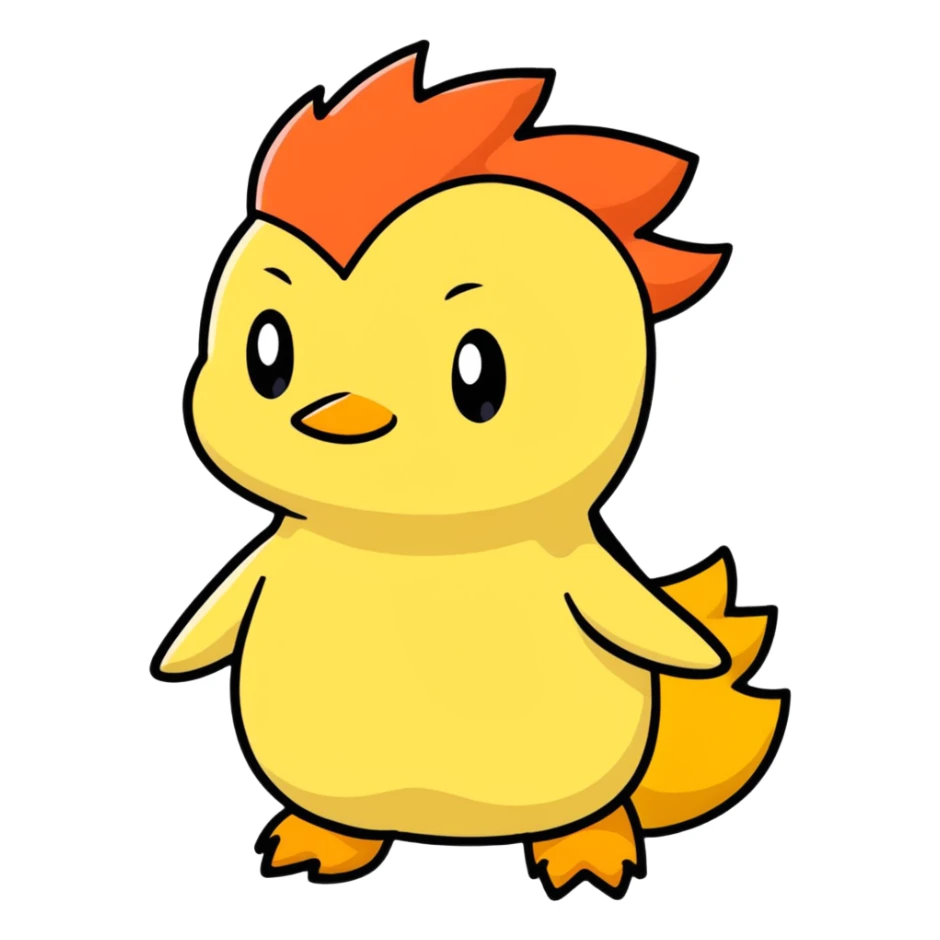 Cyndaquil Pokémon character cartoonish sticker style sticker