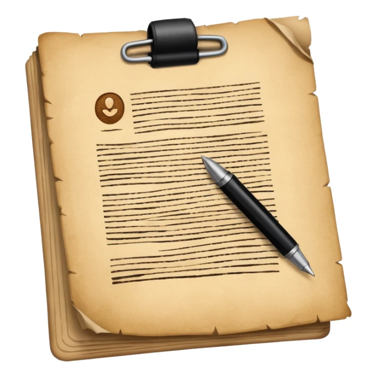 Courtroom Items, Legal Document – official case file or contract

 sticker