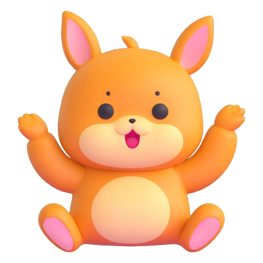 cute laid-back yuru-chara mascot sticker