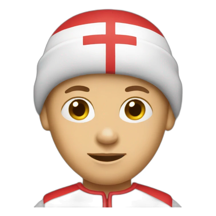 Danish person with danish flag clothing sticker