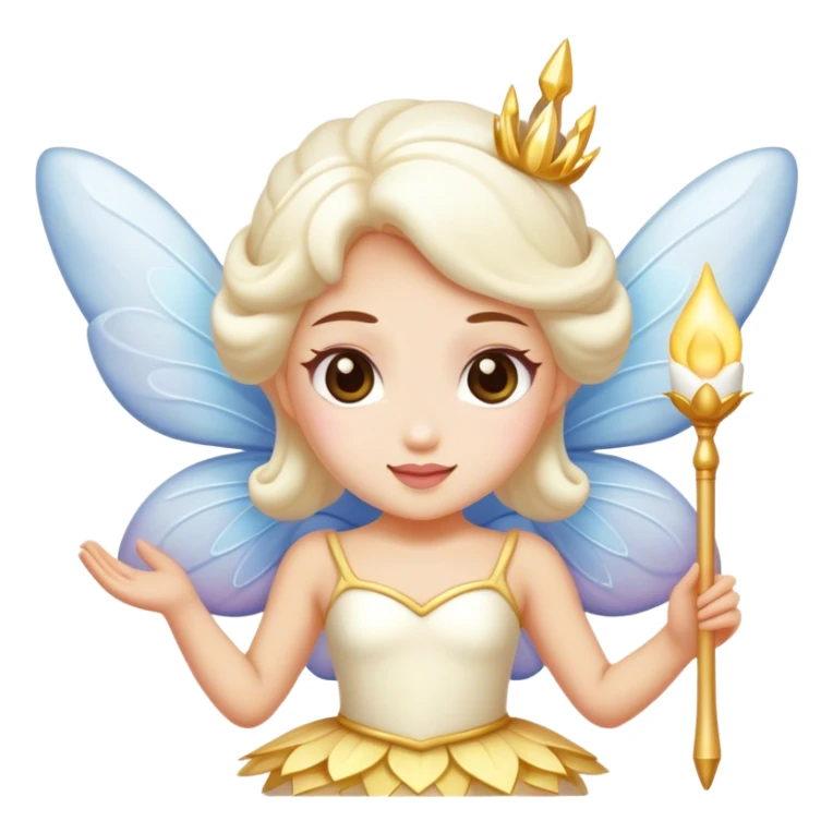 Marshmallow fairy dancer sticker