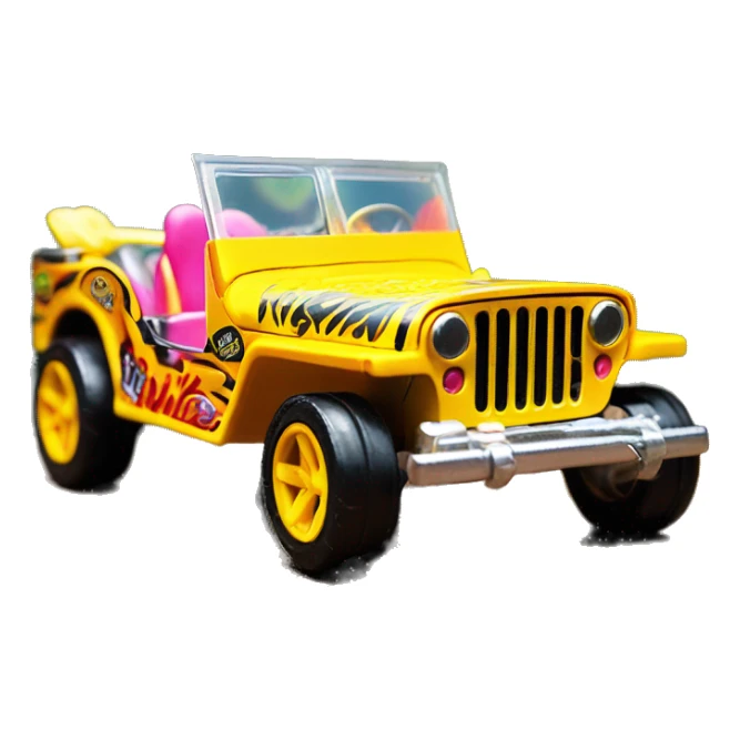 Hot wheels Premium Barbie jungle tour 1941 Willy’s jeep  sticker