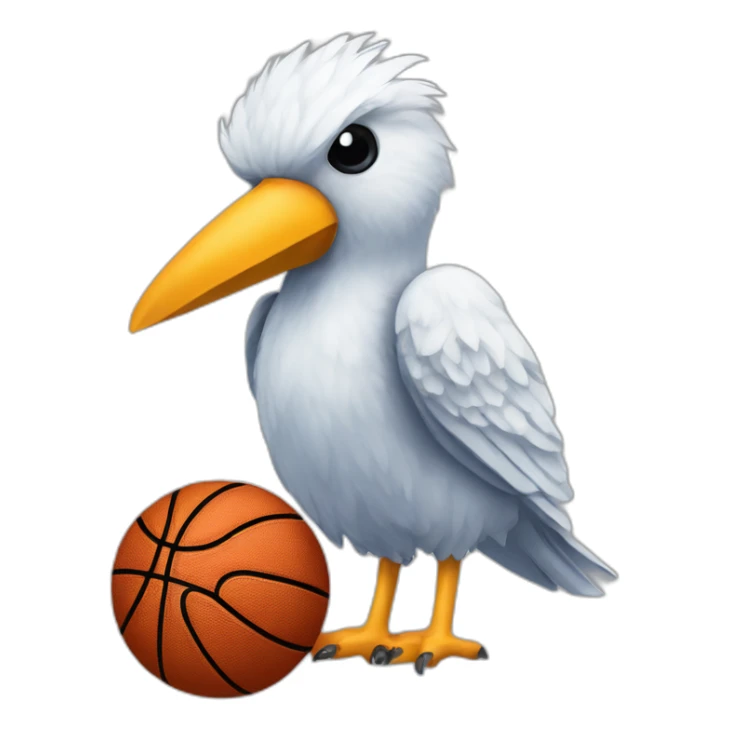 Atlanta birds basketball mascot logo birk bird sticker