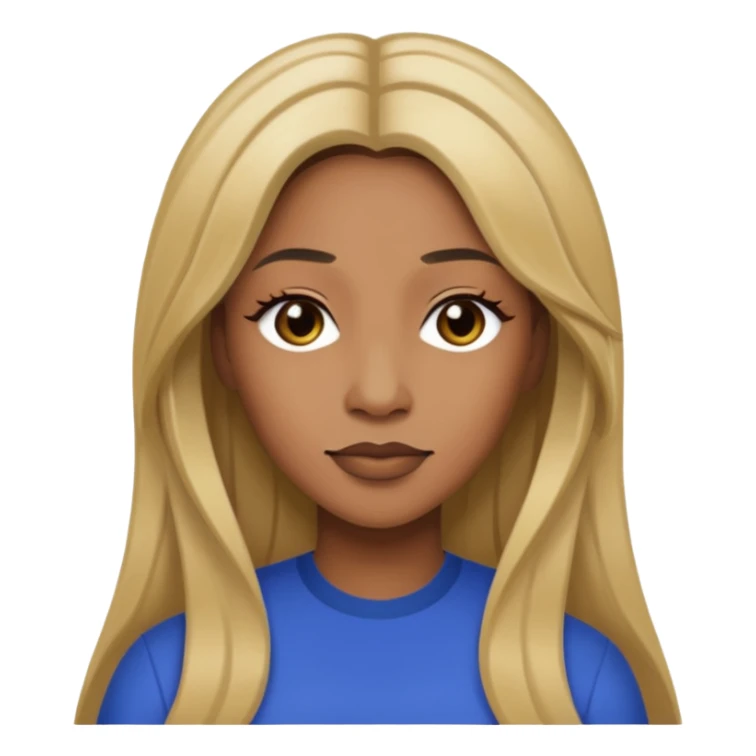 Lelee from SWV with long dark blonde hair sticker