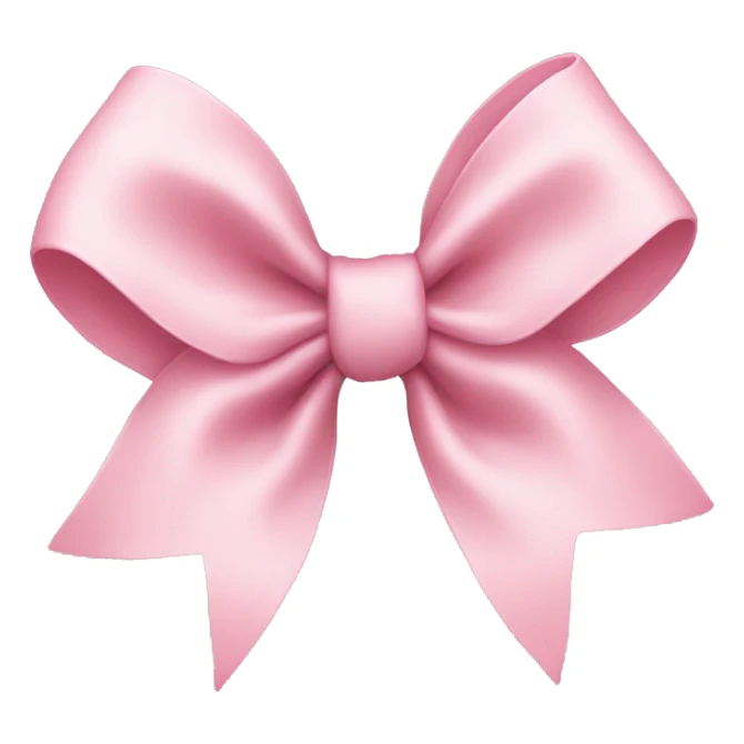 light pink bow  sticker