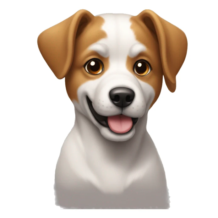 Un chien qui joue a la balle sticker