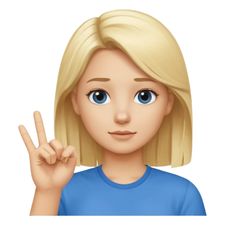 blond girl doing okay sign sassy sticker