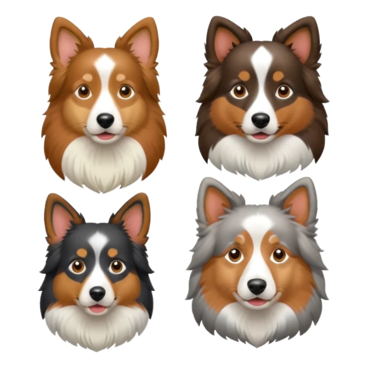 Shetland sheepdog and Australian shepherd sticker