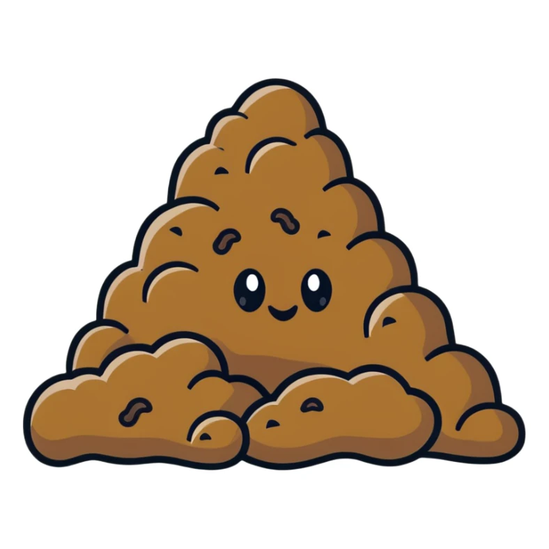 pile of poop sticker