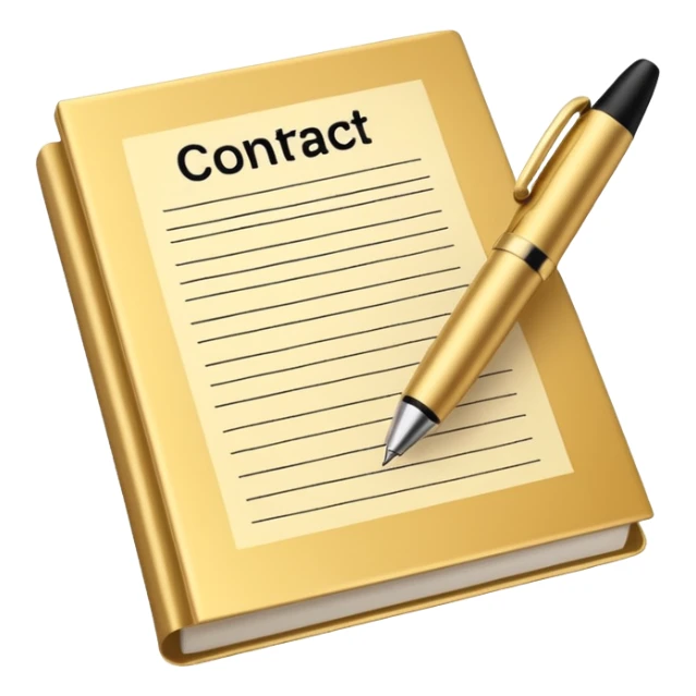 Professional safe guarantee contract golden paper signed sticker