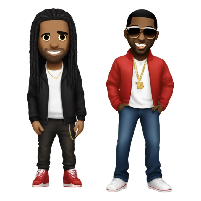Lil Wayne and drake and p diddy  sticker