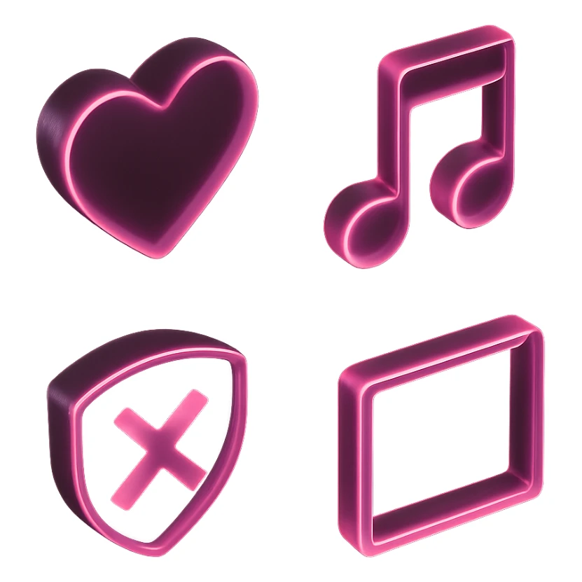 Blackpink inspired icon, pink and black, sleek and translucent sticker