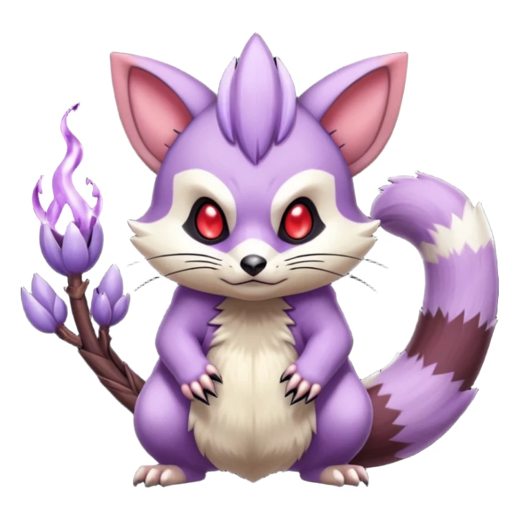 Badass Wisteria Demonic Furret-Machine-Pokémon sticker