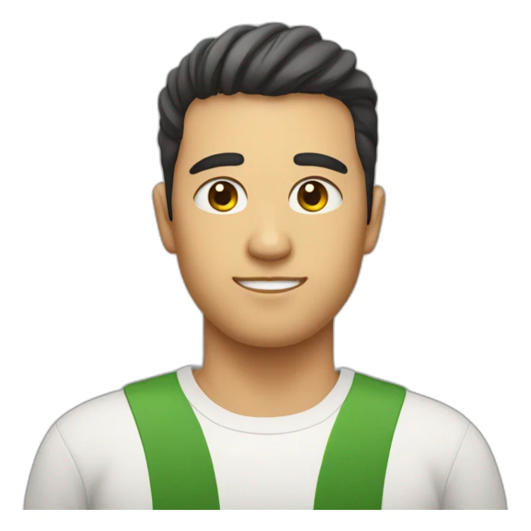 Brazilian-japanese guy with a little fat face and clean shave mark sticker