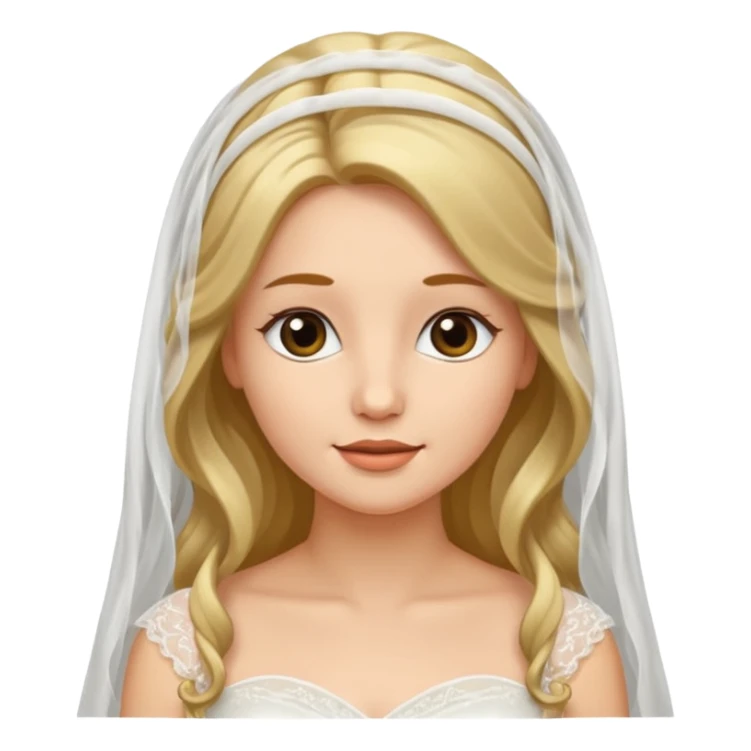 bride veil and hair sticker
