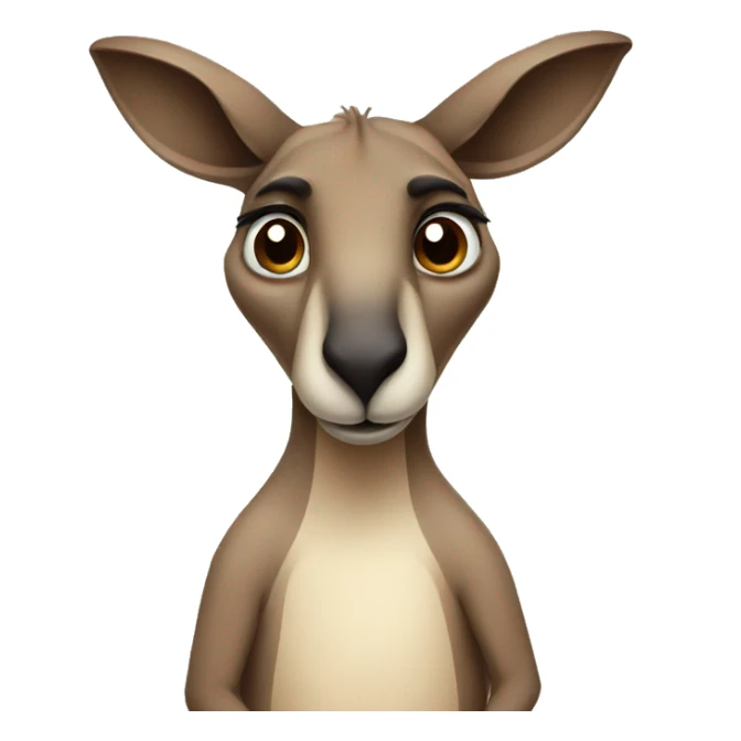 sad kangaroo sticker