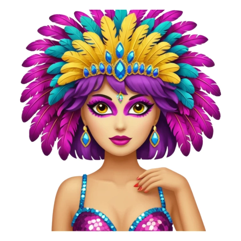 showgirl costume sticker