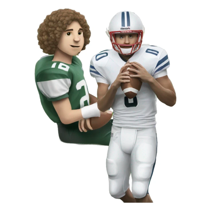 hayden schwartz holding a football sticker