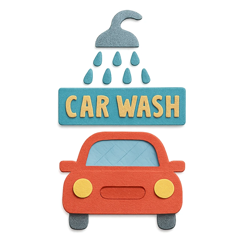 car wash sticker