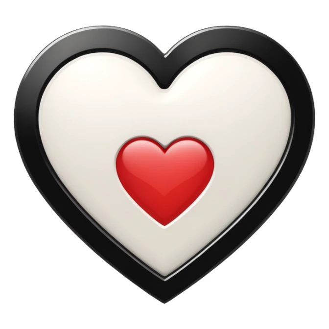 Chanel sport logo white heart sticker