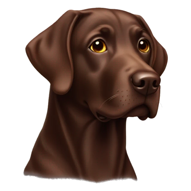 Chocolate Labrador  sticker