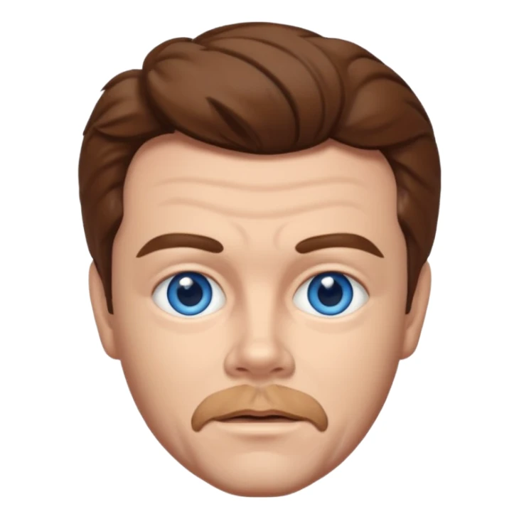 Russ Tamblyn with blue eyes, brown hair sticker