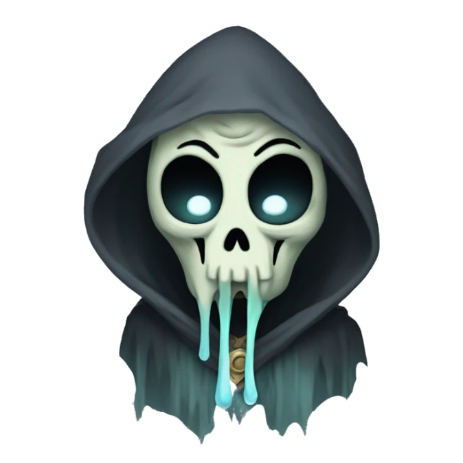 the lich, adventure time emoji, crying sad face, tear drop sticker
