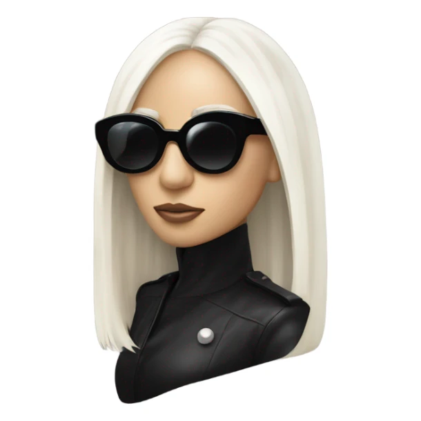 Gaga chromatica album wearing black glasses  sticker