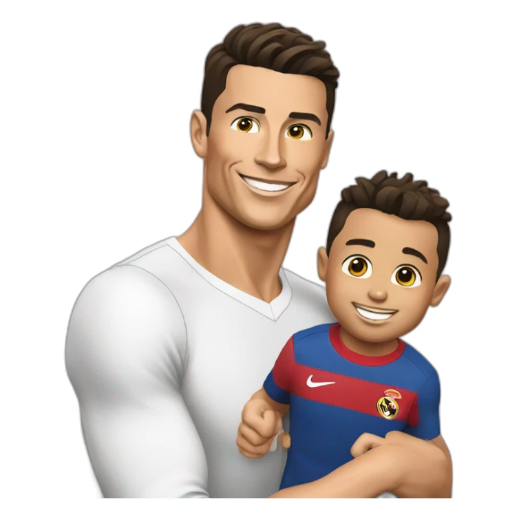 cristiano ronaldo avec son fils sticker