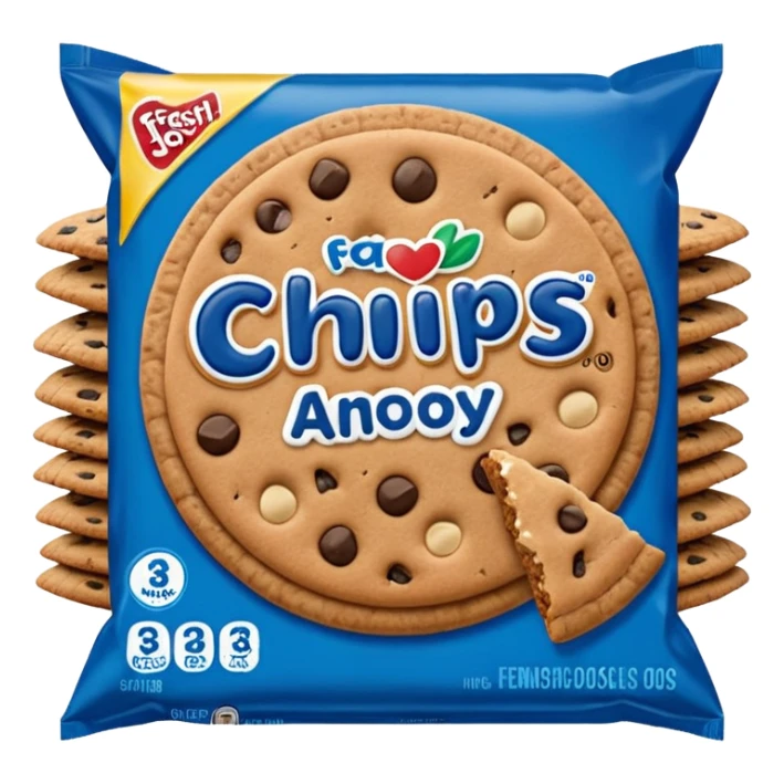 pack of chips ahoy cookies (blue) sticker