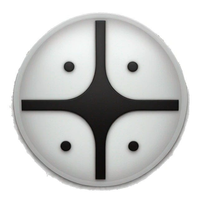 One white circle and a black tick in under circle  sticker