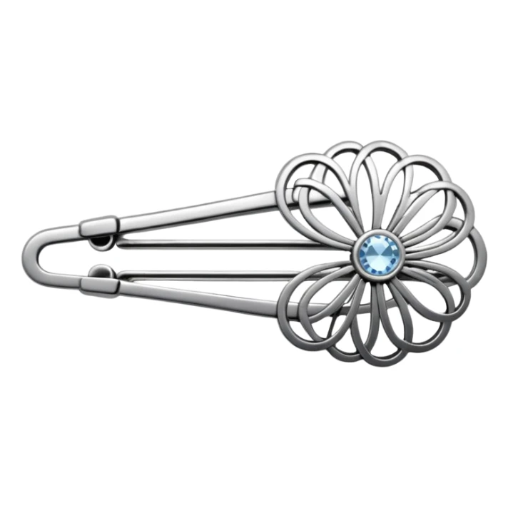 Womans hair clip sticker