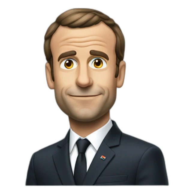 Macron fume un jouint sticker