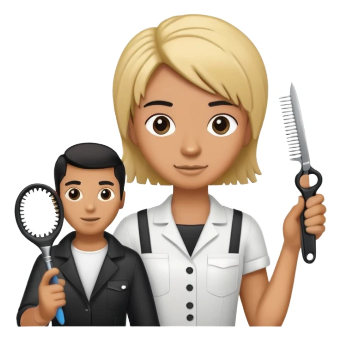 Land Rover with hairdresser on side  sticker