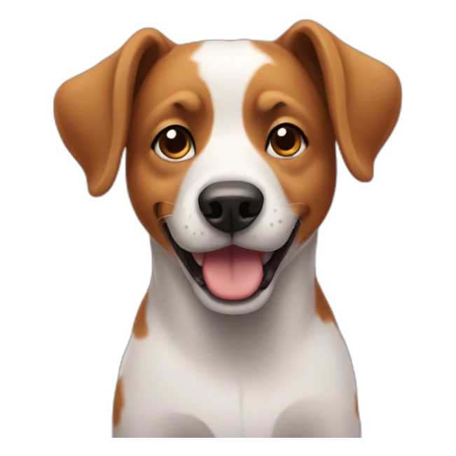 Dog at a party  sticker