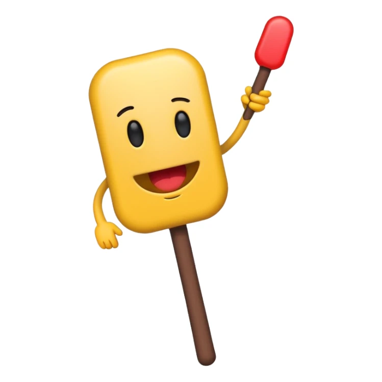 humorous mischievous stick character with playful irreverent expression, light and suitable for general use sticker