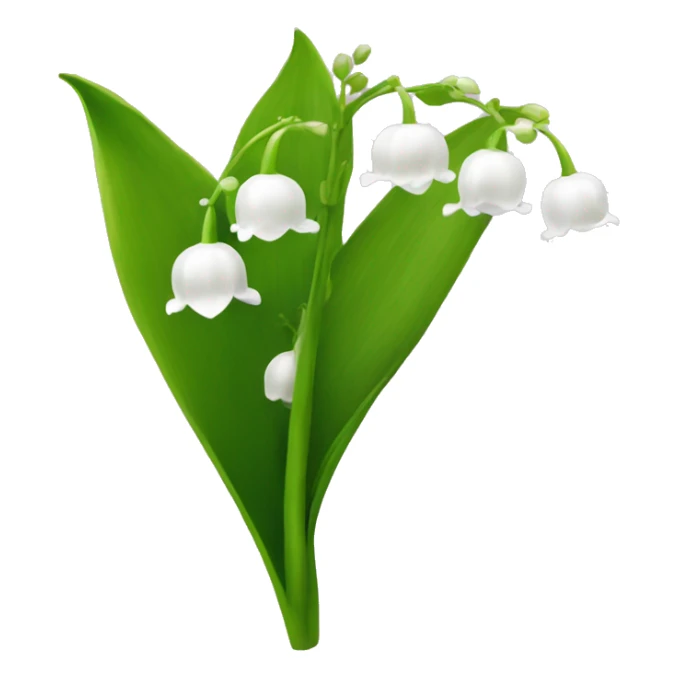 Lily of the valley flower  sticker