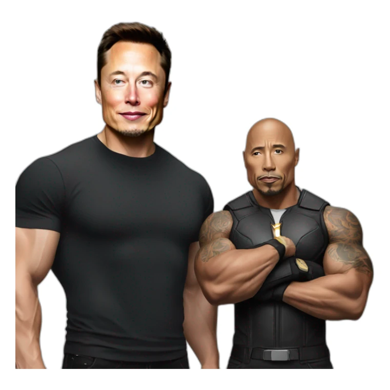 Elon musk with the rock sticker