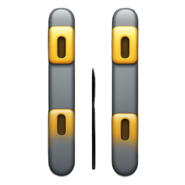 pause button the left vertical line color is #274690 and the right vertical line is #3498db sticker