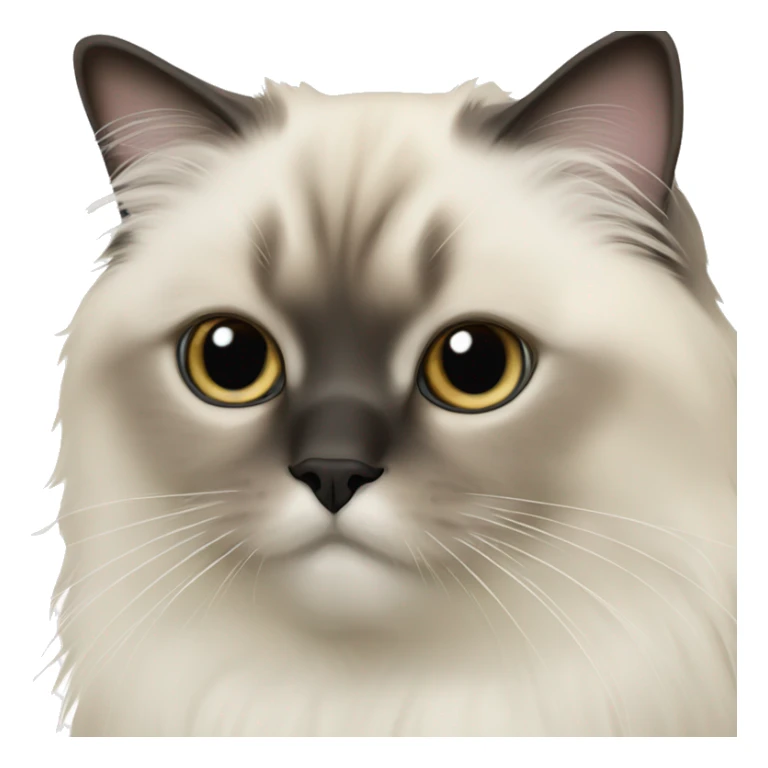 a himalayan birman cat with grey eyes sticker