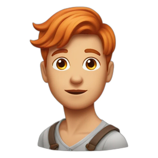 Garçon roux qui court sticker