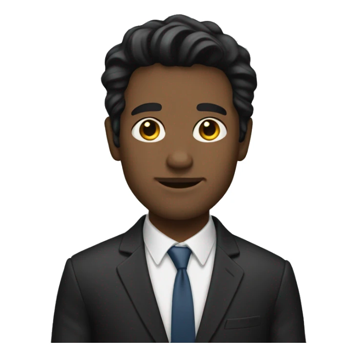 New York man with dark hair and suit sticker