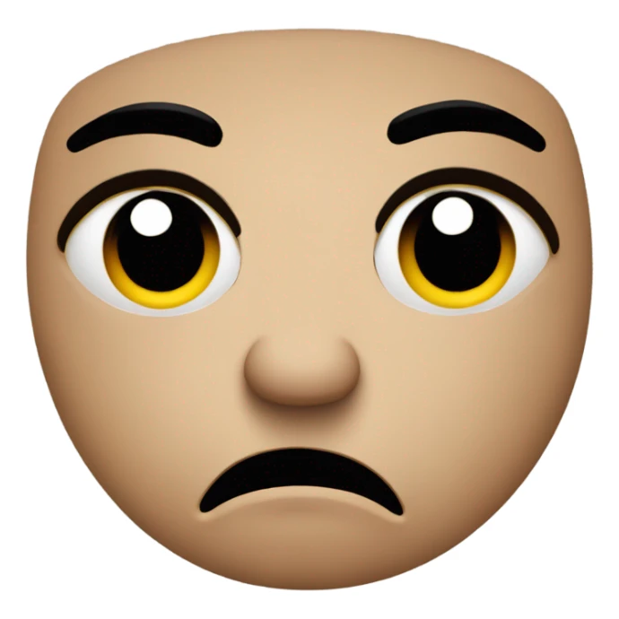 Annoyed face with eye twitch sticker