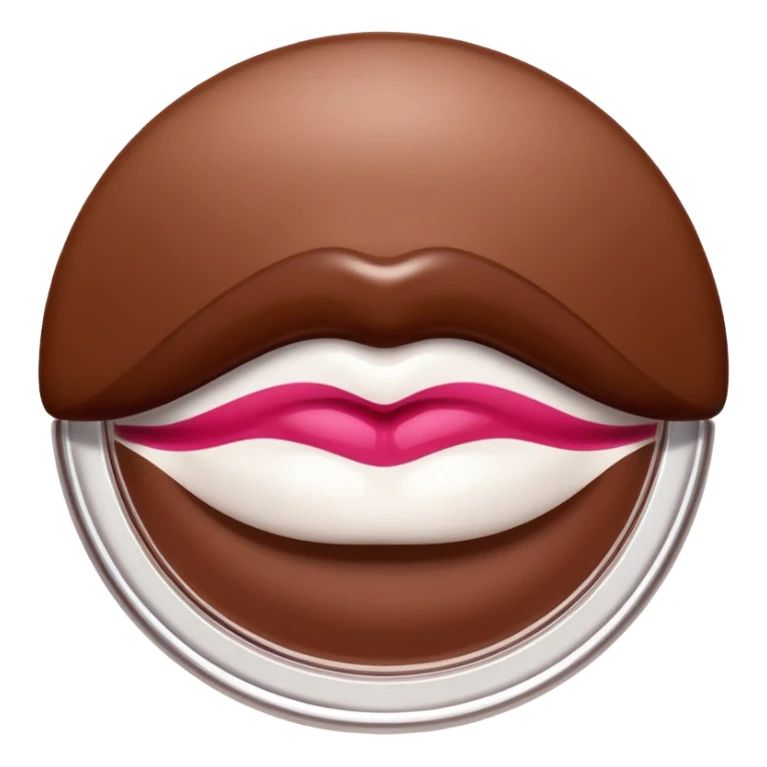 tri colored brown and white fenty beauty lip gloss sticker