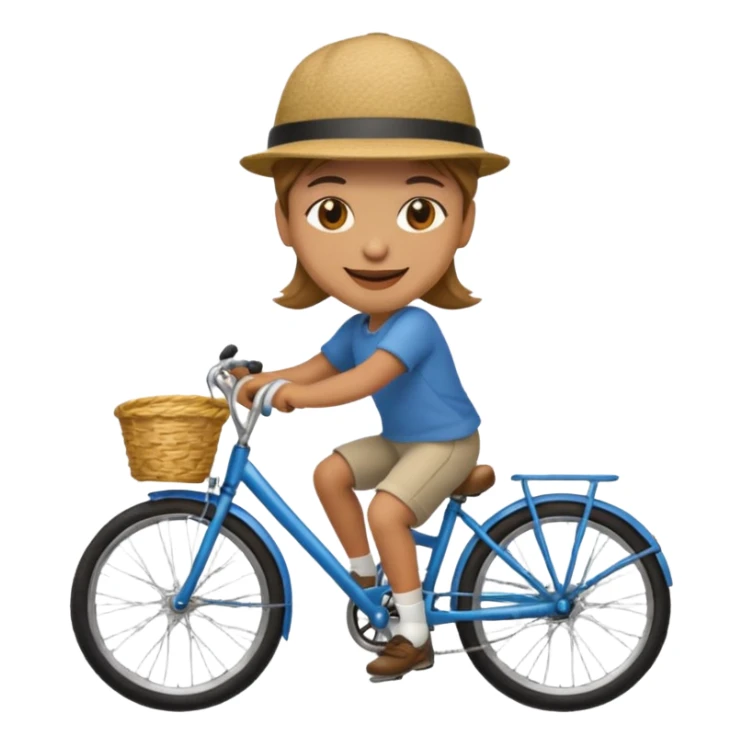 Make emoji of scout on bike sticker