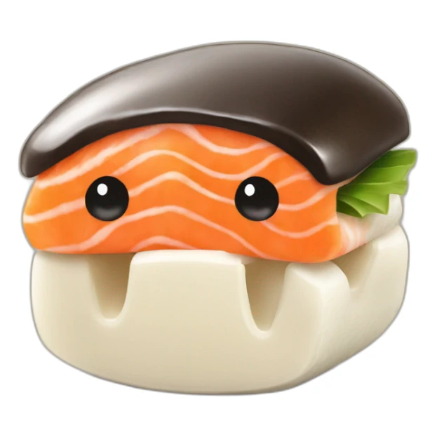 Carapuce qui mange un sushi sticker